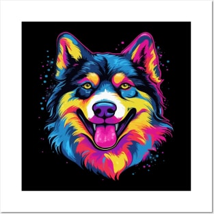 Alaskan Husky Smiling Posters and Art